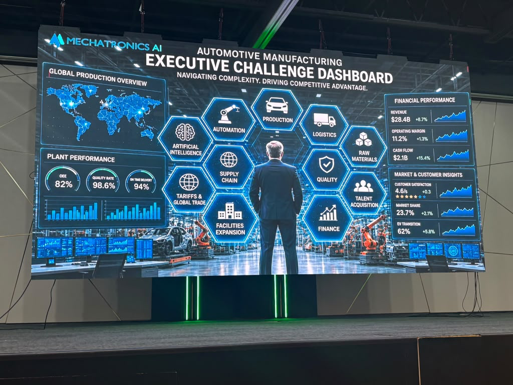 Contenido presentado sobre IA y retos de la manufactura automotriz